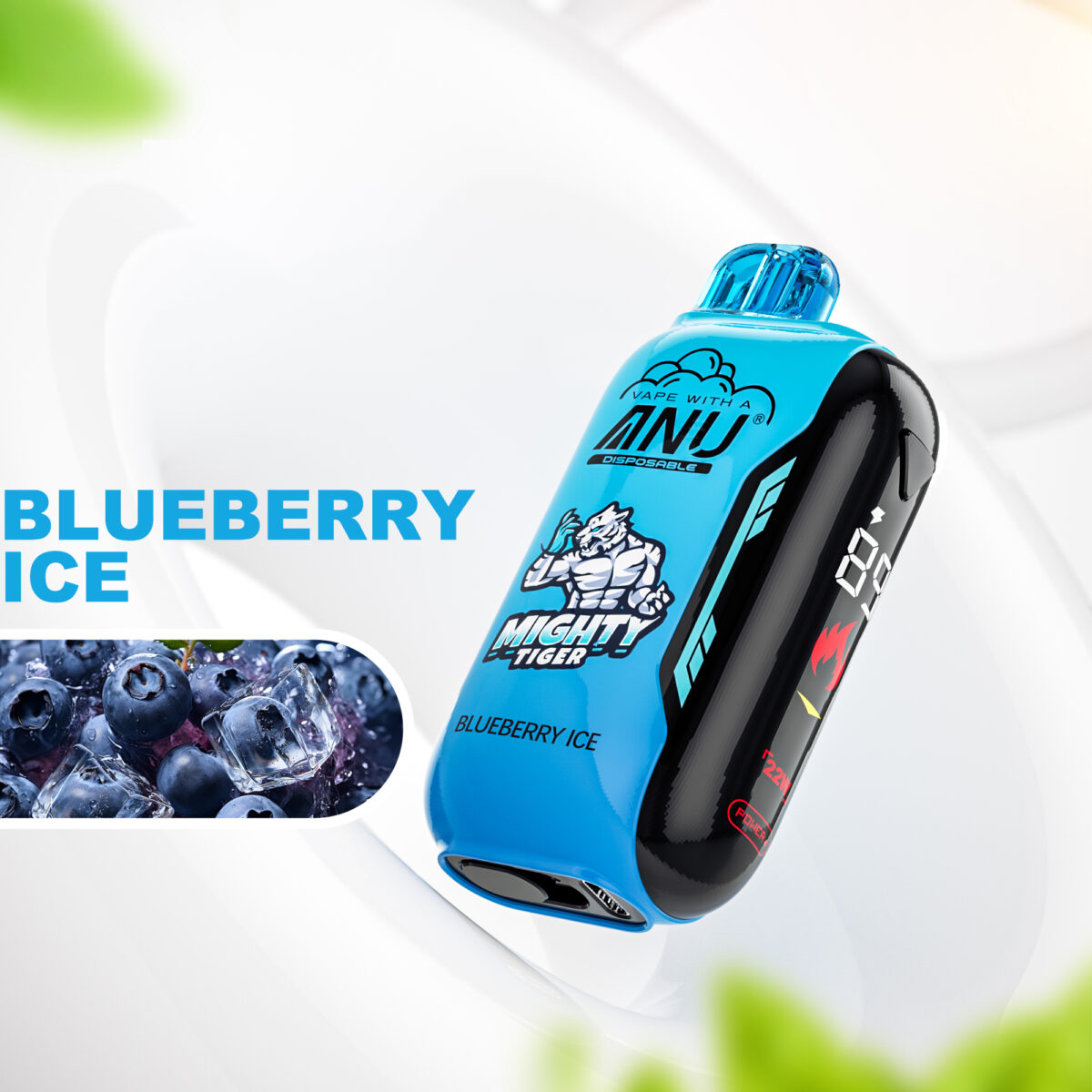 2025 ANU Vista 30000 Züge Einweg E-Zigarette – Blaubeere Eis, Mesh Coil 1.0 Ohm, Nikotin 0%, 2%, 3%, 5%, Lieferung in 5-7 Tagen zum besten Preis!