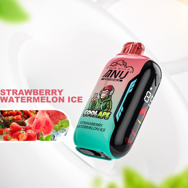 2025 ANU Vista 30000 Züge Einweg E-Zigarette – Günstigster Preis für Erdbeere Wassermelone Eis Geschmack, 22 ml E-Liquid, Nikotin 0%, 2%, 3%, 5%, Lieferung in 5-7 T