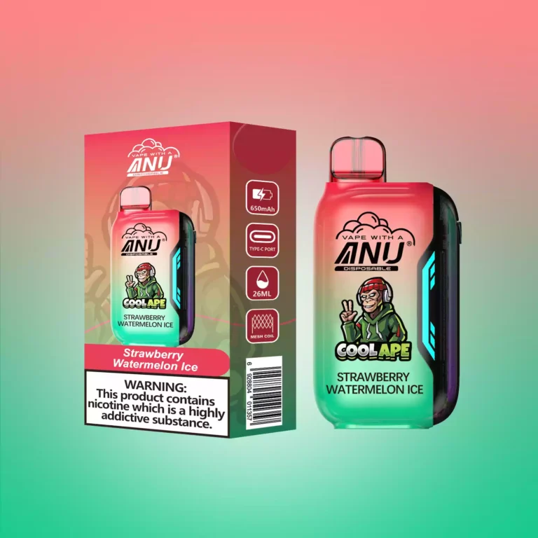 2025 ANU Vista 30000 Züge Einweg E-Zigarette – Günstigster Preis für Erdbeere Wassermelone Eis Geschmack, 22 ml E-Liquid, Nikotin 0%, 2%, 3%, 5%, Lieferung in 5-7 T