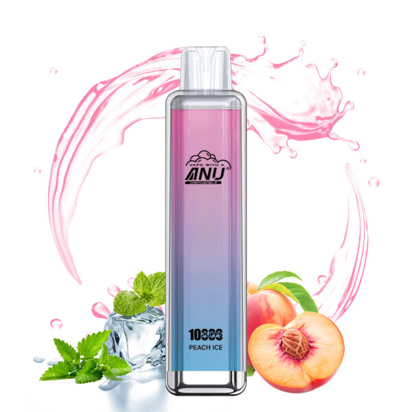 2025 Bestseller ANU Crystal 10000 Züge Einweg E-Zigarette mit Pfirsich Eis Flavours, 0%-5% Nikotin, Lieferung in 5-7 Tagen!
