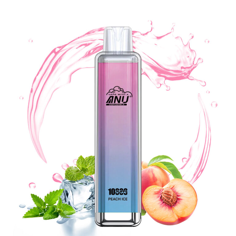 2025 Bestseller ANU Crystal 10000 Züge Einweg E-Zigarette mit Pfirsich Eis Flavours, 0%-5% Nikotin, Lieferung in 5-7 Tagen!