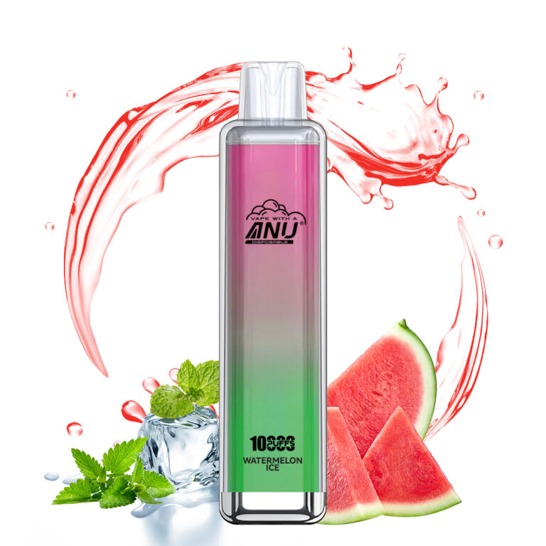 2025 Bestseller ANU Crystal 10000 Züge Einweg E-Zigarette mit Wassermelone Eis Geschmack – Günstigster Preis, 0% bis 5% Nikotin, Lieferung in 5 bis 7 Tagen