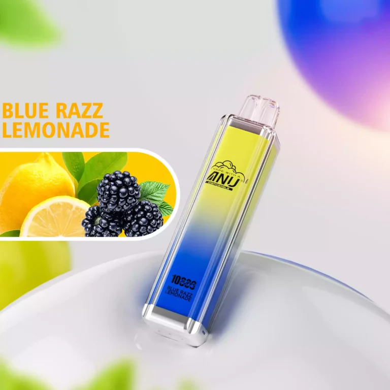 2025 Bestseller ANU Crystal 10000 Züge Einweg E-Zigarette — Blau Razz Limonade Flavours, Lieferung in 5 bis 7 Tagen, Günstige Preise mit 0% 2% 3% 5% Nikotin