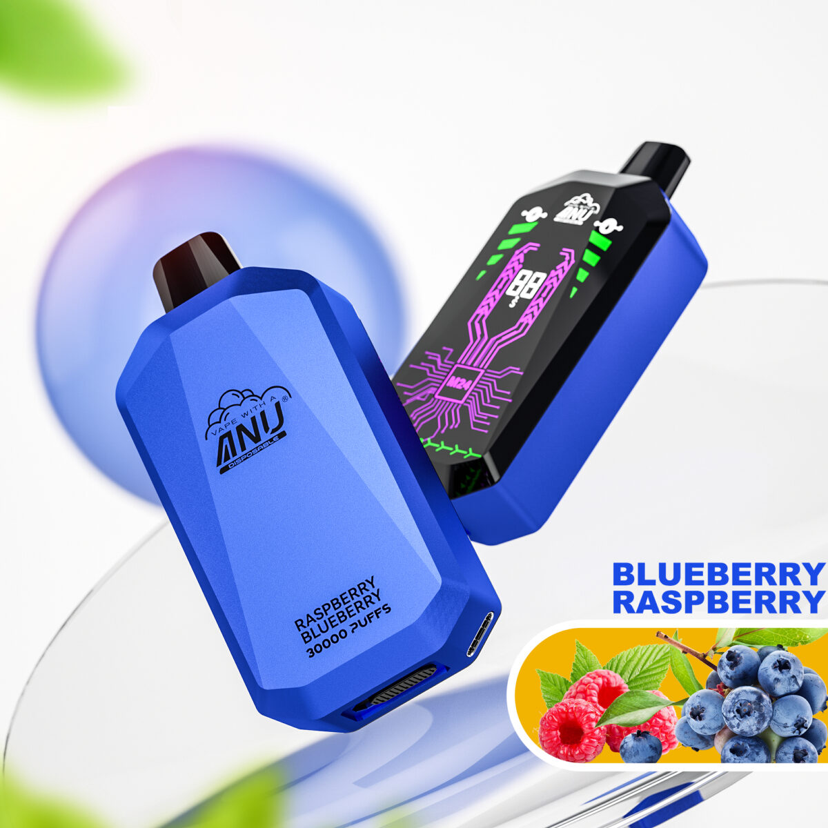 2025 Bestseller: ANU Star 30000 Züge Einweg E-Zigarette - Blaubeere Himbeere Flavour, Günstigster Preis, Lieferung in 5 bis 7 Tagen