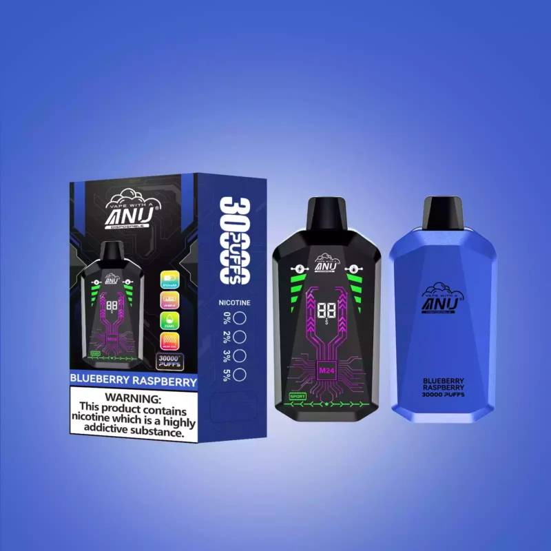 2025 Bestseller: ANU Star 30000 Züge Einweg E-Zigarette - Blaubeere Himbeere Flavour, Günstigster Preis, Lieferung in 5 bis 7 Tagen