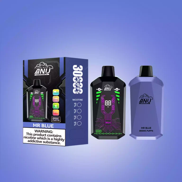 2025 Bestseller ANU Star 30000 Züge Einweg E-Zigarette - Mr. Blau Flavour, Lieferung in 5 bis 7 Tagen, Typ-C Wiederaufladbar, 0% 2% 3% 5% Nikotingehalt
