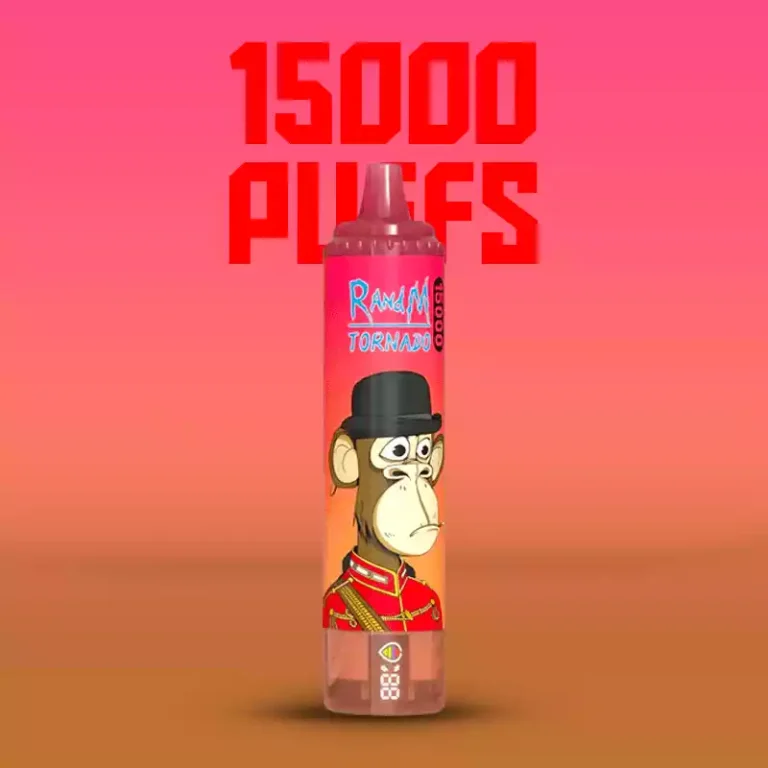 2025 Bestseller RandM Tornado 15000 Züge Einweg E-Zigarette Rote Energie Eis – 0% 2% 3% 5% Nikotinsalz, 25 ml E-Liquid, 850 mAh Akku, Lieferung in 5 bis 7 Tagen (1) (2)