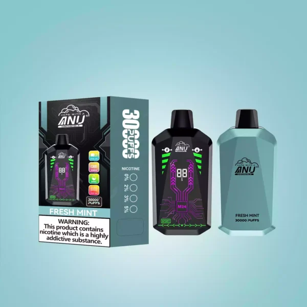 2025 Neue Produkte ANU Star 30000 Züge Einweg E-Zigarette – Frische Minze Flavours, Nikotin 0% 2% 3% 5%, Schnelle Lieferung in 5 bis 7 Tagen! (1)