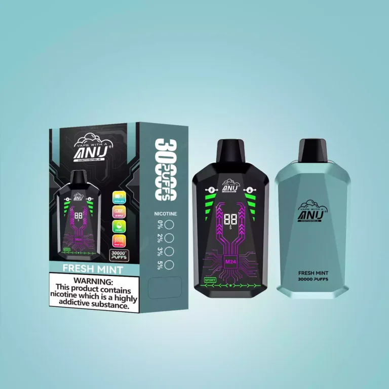 2025 Neue Produkte ANU Star 30000 Züge Einweg E-Zigarette – Frische Minze Flavours, Nikotin 0% 2% 3% 5%, Schnelle Lieferung in 5 bis 7 Tagen! (1)