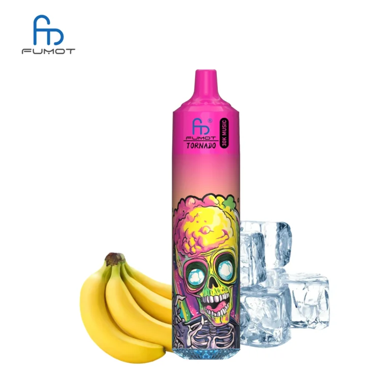 2025 Top-Seller RandM Fumot Tornado 30000 Züge Einweg E-Zigarette – Banane Eis, 0%-5% Nikotin, Lieferung in 5-7 Tagen, Günstigster Preis in Europa!