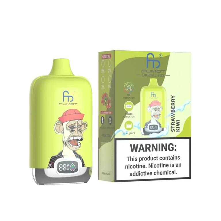 2025 Trendprodukt RandM Digital Box 12000 Züge Einweg E-Zigarette – Erdbeere Kiwi Flavours, 0%-5% Nikotingehalt, Bestpreis & Lieferung in 5-7 Tagen in Europa!