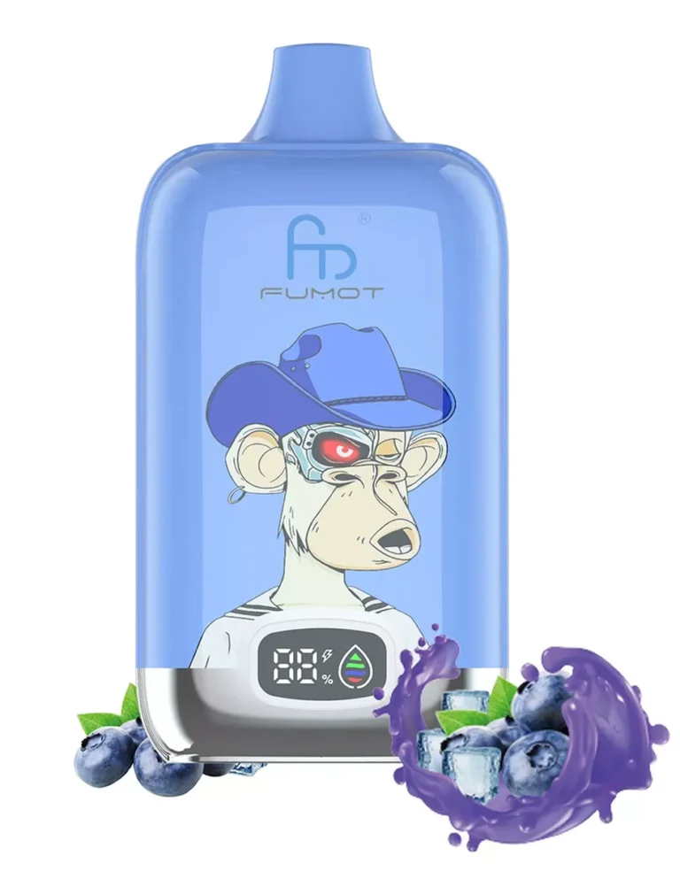 RandM Digital Box 12000 Züge Einweg E-Zigarette – Blaubeere auf Eis Flavour, 0%-5% Nikotin, 20 ml E-Liquid, Schnell geliefert in 5-7 Tagen zu Top-Preisen