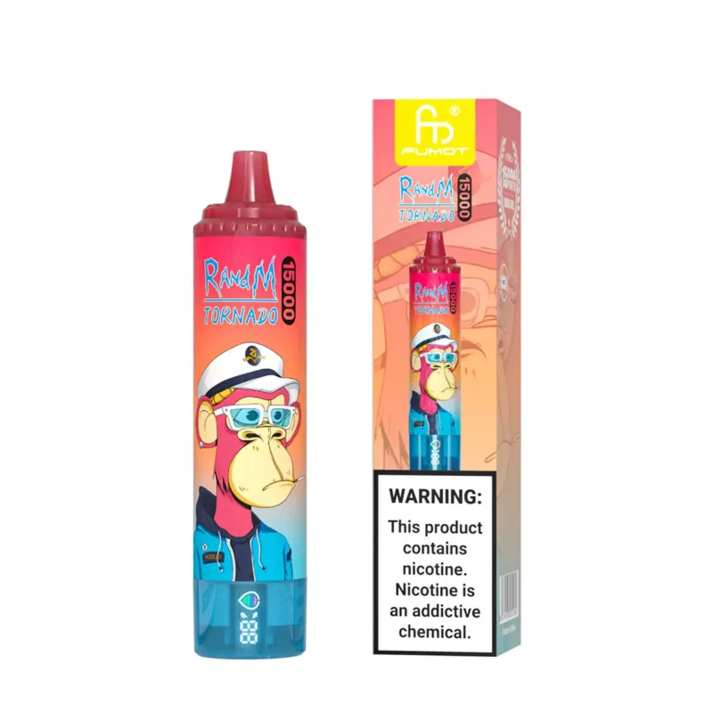 2025 Bestseller: RandM Tornado 15000 Züge Einweg E-Zigarette Kirsche – 0% 2% 3% 5% Nikotinsalz, 25 ml E-Liquid und 850 mAh Akku, Lieferung in 5 bis 7 Tagen zum besten Preis（1）