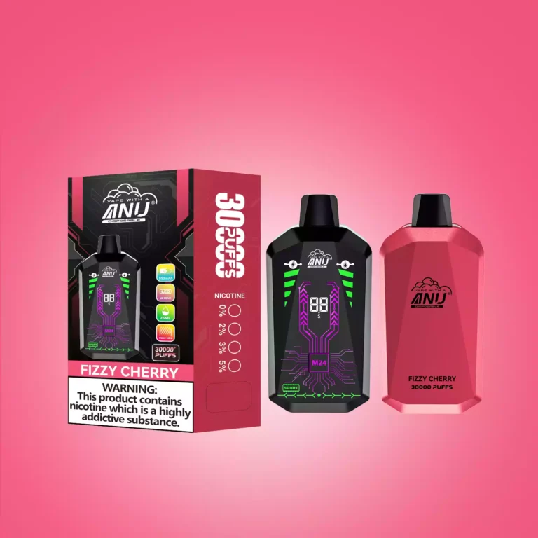 Sprudelnde Kirsche Flavour - ANU Star 30000 Züge Einweg E-Zigarette, 0% 2% 3% 5% Nikotingehalt, Lieferung in 5 bis 7 Tagen, bester Preis in Europa