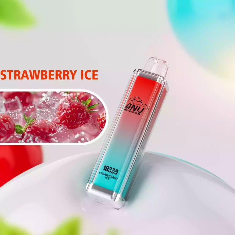 Top 2025 ANU Crystal 10000 Züge Einweg E-Zigarette mit Erdbeere Eis Geschmack – Werkspreis, 5–7 Tage Lieferung, 0–5% Nikotin (2)