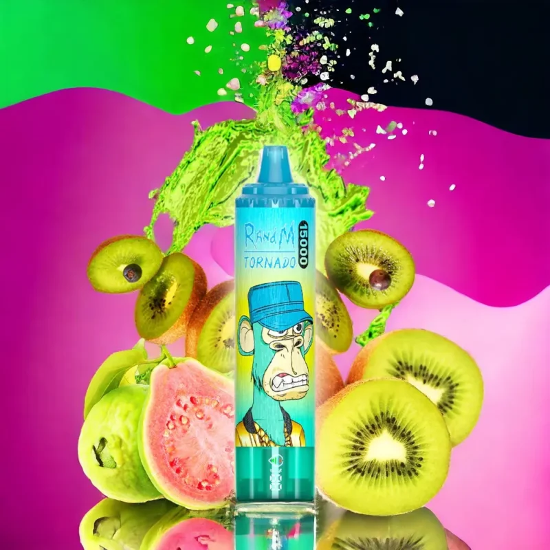 Top-Produkt 2025 RandM Tornado 15000 Züge Einweg E-Zigarette – Kiwi Passionsfrucht Guave, 25 ml E-Liquid, 0%-5% Nikotin, Bestpreis, Lieferung in 5-7 Tagen (4)