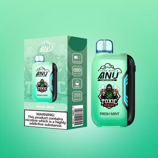 Top-Seller 2025 ANU Vista 30000 Züge Einweg E-Zigarette Frische Minze – 0%-5% Nikotin, Typ-C, 650 mAh Lieferung in 5-7 Tagen zum besten Preis